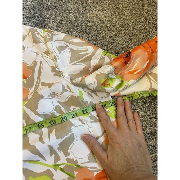 Susan Graver Lined Floral 3/4 Sleeve Blazer Clasp Closure Size 1X - Picture 6 of 9